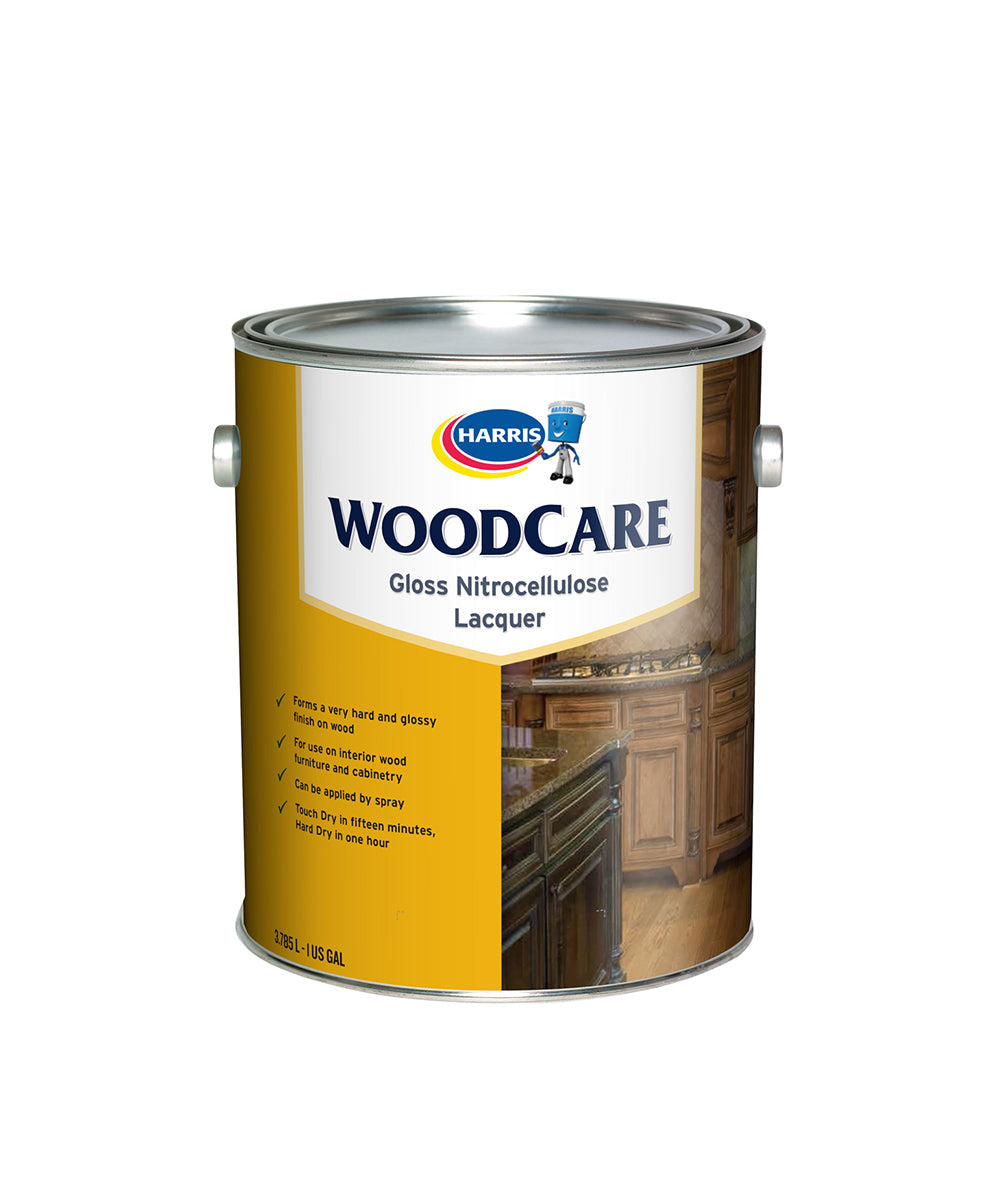 Harris WoodCare Gloss Nitrocellulose Lacquer for your wood projects in the Caribbean. Shop for paint and supplies online at Harris Paints Online Colourcentre