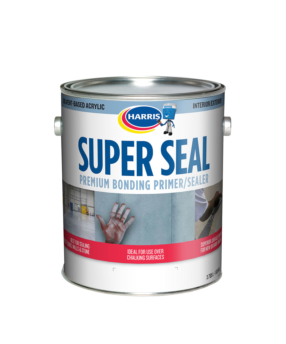 Harris Paints Super Seal Premium Bonding Primer and Sealer, available to shop online at Harris Colourcentres in Barbados.